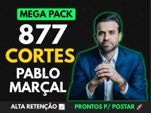 Mega Pack 877 Cortes Pablo Marçal Vídeos Virais TikTok Reels - Vídeos e Cortes Cortes Virais