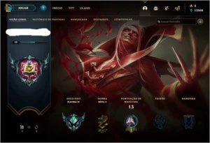 CONTA PLATINA - League of Legends LOL