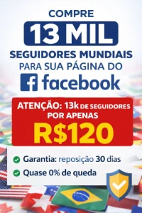✅13k de Seguidores para página do Facebook ♻️
