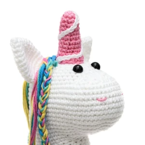 Unicórnio asas bordadas em amigurumi - Artesanato e Personalizados