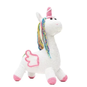 Unicórnio asas bordadas em amigurumi - Artesanato e Personalizados