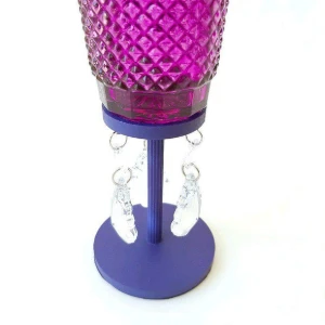 Castiçal Bico de Jaca - Roxo - M - Artesanato e Personalizados