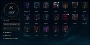 OURO SOLO e FLEX / 122 CAMPEÕES / 109 SKINS - League of Legends LOL