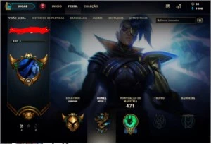 Conta Ouro 3, 138 campeões, 84 skins - League of Legends LOL