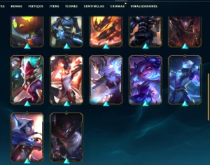 Conta Nfa + Platina 3 77 Pdls + Yasuo Dragão Lendária !!! - League of Legends LOL