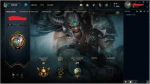 Conta LoL Ouro 4 (MMR ALTO) - League of Legends