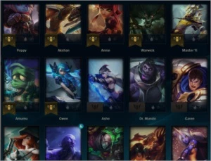 conta lol master poucos game - League of Legends