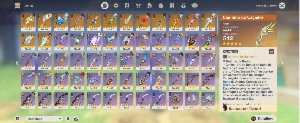 Genshi Impact +20 5Estrelas, 15 Armas 5 Neuvilete C1 Arma - Genshin Impact
