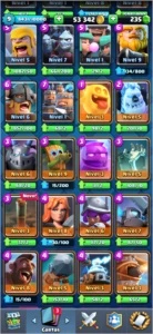 Conta de Clash Royale arena 12 Barata