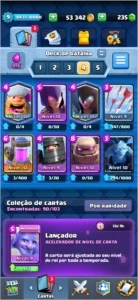 Conta de Clash Royale arena 12 Barata