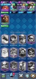 Conta de Clash Royale arena 12 Barata
