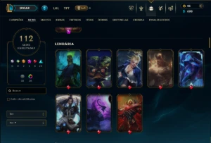 Ferro 3 com 125 Champs e 112 Skins ( MAIN SUP ) - League of Legends LOL