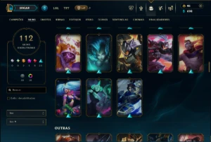 Ferro 3 com 125 Champs e 112 Skins ( MAIN SUP ) - League of Legends LOL