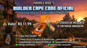 💙 Builder Cape Code Oficial | Java + Bedrock - Minecraft