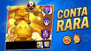 Conta Rara 2018 Com Mestre E Shelly Estelar - Brawl Stars