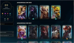 Conta no League of Legends com Skins raras LOL