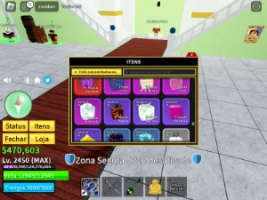 Conta Blox Fruits Com Leopard No Inventário-Lvl Máx 2450 E + - Roblox - DFG