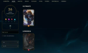 Conta League of Legends Full Acesso - 113 Champs e 36 Skins LOL