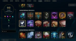 Conta League of Legends Full Acesso - 113 Champs e 36 Skins LOL