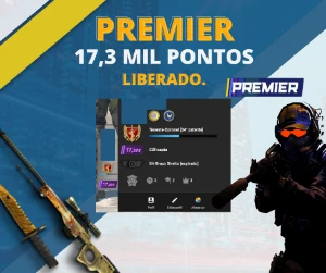 Conta Premier CS2 17,3K de pontos UPADA LEGIT - Counter Strike