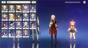 AR 42 Com Ayaka, Mistsplitter, Ayato, Kazuha e + - Genshin Impact