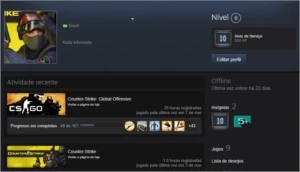 Conta Steam 15 anos na promoção