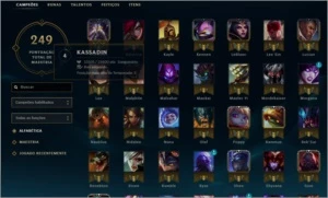 Conta LOL - Platina IV/80 campeões/17 skins/ 4 pgs runa - League of Legends