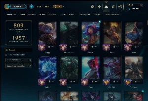 Esmeralda 1 com TODOS os Champs e 175 Skins ( Nivel 643 ) - League of Legends LOL