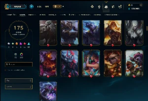 Esmeralda 1 com TODOS os Champs e 175 Skins ( Nivel 643 ) - League of Legends LOL