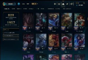 Esmeralda 1 com TODOS os Champs e 175 Skins ( Nivel 643 ) - League of Legends LOL