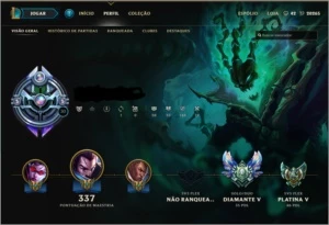 Conta LOL 264 SKINS 20 PAGINAS DE RUNAS E TODOS CHAMPS - League of Legends