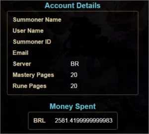 Conta LOL 264 SKINS 20 PAGINAS DE RUNAS E TODOS CHAMPS - League of Legends