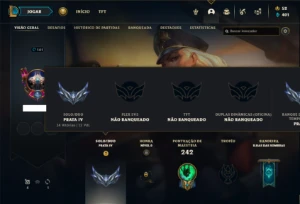 Conta prata 4 com 70 Champs e 31 Skins ( MAIN SUP ) - League of Legends LOL