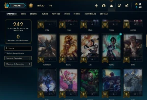 Conta prata 4 com 70 Champs e 31 Skins ( MAIN SUP ) - League of Legends LOL