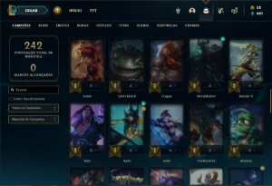 Conta prata 4 com 70 Champs e 31 Skins ( MAIN SUP ) - League of Legends LOL