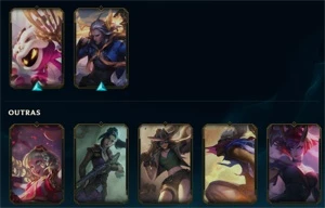 Conta com 37 Skins / Sem Elo / Nível 70+ - League of Legends LOL