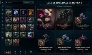 Conta lvl 320 LOL + 105 skins + 3 ultimos passes valorant - League of Legends