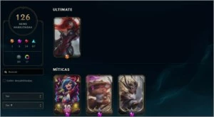 Conta lvl 320 LOL + 105 skins + 3 ultimos passes valorant - League of Legends