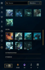 Conta LoL Platina 4, 36 skins e 69 champs - League of Legends