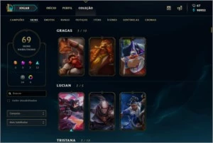 Conta LoL plat 3 - League of Legends