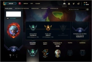Conta platina 3 com 800k de riven, 105 champs e 128 skins - League of Legends LOL