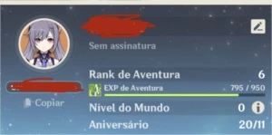 conta genshin com Keqing rank 6 - Genshin Impact