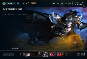 Conta Lol 1395 Skins (Pax Twisted Fate) - League of Legends