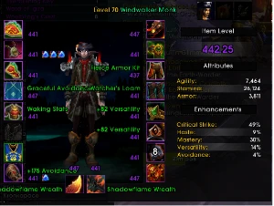 [DF-Season 2] Andarilho dos Vento Monge (iLvl 442) 4-SetTier - Blizzard