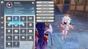 Raiden, Mona e Andarilho - Genshin Impact