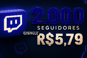 (Menor Valor!!!) - Twitch Seguidores 2000 R$5,79
