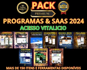 PACK PROGRAMAS & SAAS 2024 - ACESSO VITALICIO