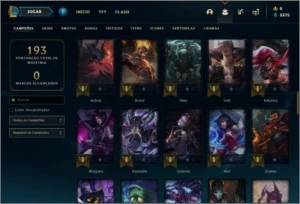 Conta platina 4 BARATA com 30 skins e 78 champs - League of Legends LOL