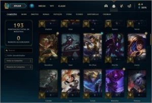 Conta platina 4 BARATA com 30 skins e 78 champs - League of Legends LOL