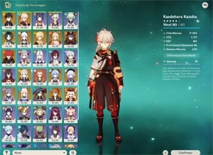 VENDO CONTA GENSHIN BARATO 16 PERSONAGENS T5 - Genshin Impact